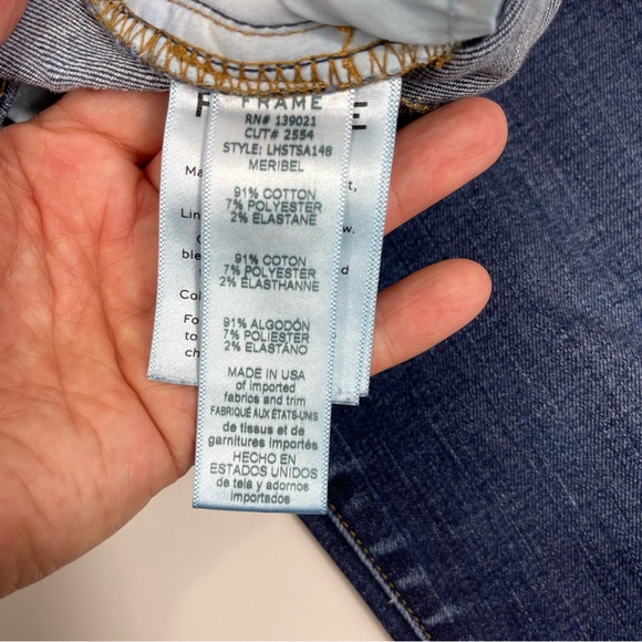 FRAME Jeans Sz 28 Le High Straight Snap Away Maribel Womens - Picture 9 of 12